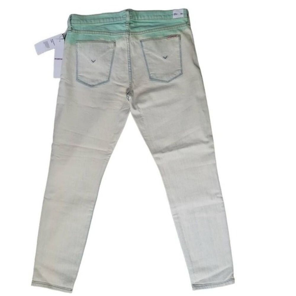 Hudson Jeans Crop Krista Super Skinny Mint Ombre Wash Size 30 - Picture 4 of 13